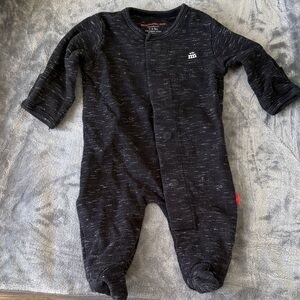 Magnetic Me Black Speckled Kids Footie